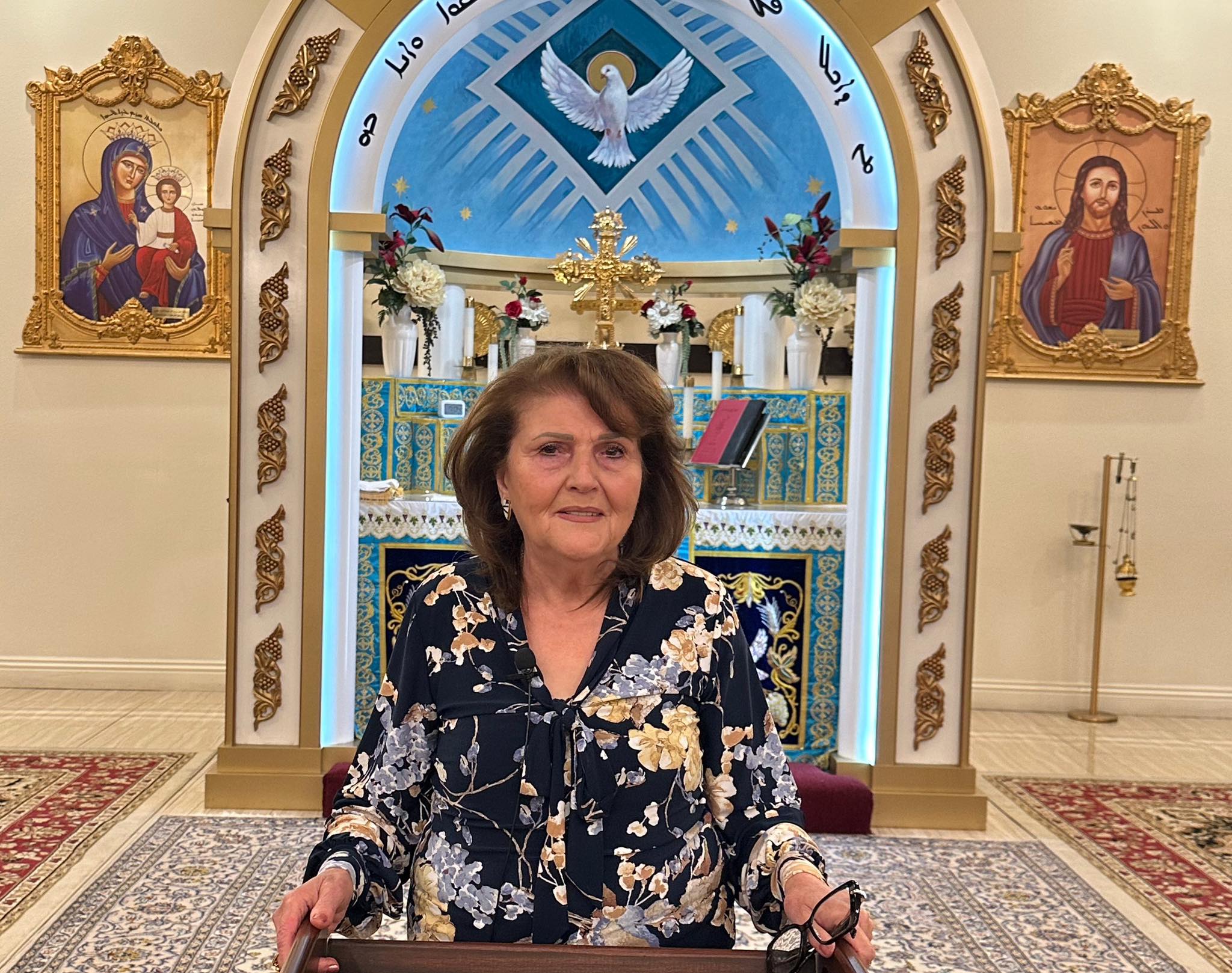 Photo of Noor Karakchi giving a lecture